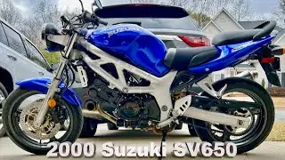 Suzuki SV650 2000 года, гаражное хранение более 1 года, часть 1