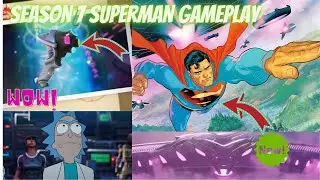 Season 7 fortnite Superman and new gun Gameplay | Rickiest PV
