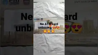 #unboxing #shorts #atm new ATM card unboxing 💥😍💥💥💥#sbi #visa
