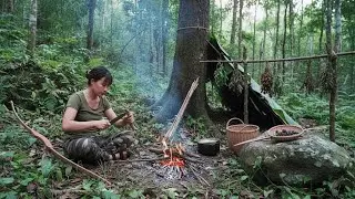 100 Days of Survival Alone in the Wild | Primitive Skills, Shelter Building and Daily Challenges