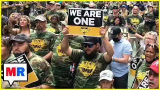 HUGE Alabama Miners Strike Outside BlackRock's NYC Headquarters