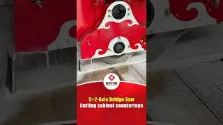 5+2 axis bridge saw for processing sintered stone cabinet countertops