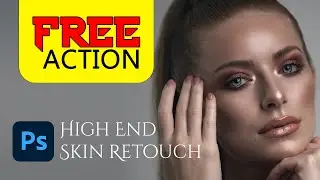 💥Action FREE💥 High end skin retouch - Photoshop tutorial