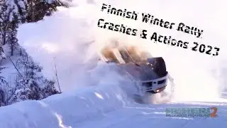 Finnish Winter Rally Crashes & Actions 2023