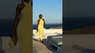 Outfits round up in Mykonos 💛🐚 #eveningdress #holidayseason #summerdresses