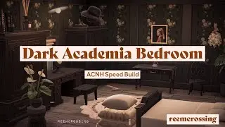 Dark Academia Bedroom | Speed Build | Animal Crossing New Horizons | ReemCrossing