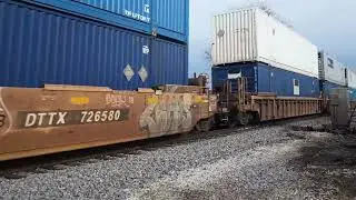BNSF 8281 leads a Z train through Coal City, IL 