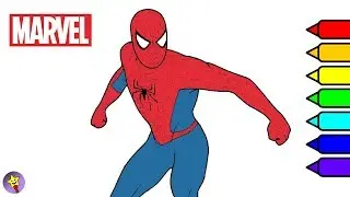 Marvel Spiderman Coloring Book Page Marvel Superhero Coloring Book Page