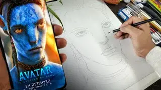 Drawing Avatar 2 The way of water / How to Draw Jacksully's  Son Lo'ak in Avatar 2 movie