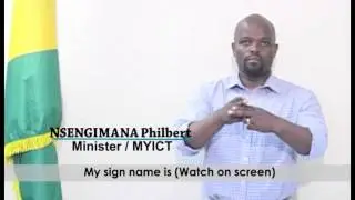 Hon. Jean Philbert NSENGIMANA, Minister, Youth and ICT Rwanda (#SUN)