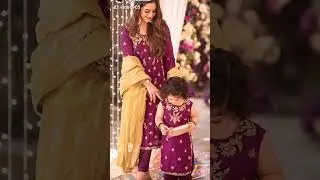Pakistani Beautiful Little Family Aiman Khan and Muneeb butt sweet daughter 😍😍📸