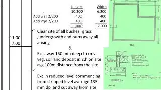 How to measure Site Clearance/Top soil excavation/Reducing the level /Voids/Foundation spread