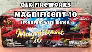 MAGNIFICENT 10 (Fountain with mines) by GLK Fireworks - Happy New Year 2026! 🎇🎇🎇