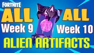 All Week 9 and Week 10 Alien Artifacts in Fortnite season 7