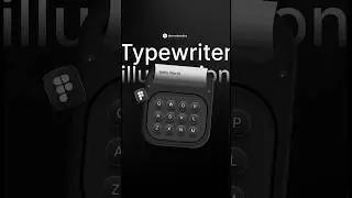 Typewriter illustration in #figma #figmadesign #designer #howto #learnfigma #uidesign