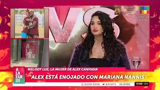 Melody Luz, pareja de Alex Caniggia, habló del escándalo con Mariana Nannis