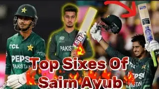 Top Sixes Of Saim Ayub (No Look) Sixes 🤩