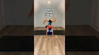 EASY partner trick idea to try with a friend! #partnertricks #stunts #acrotricks