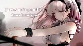 「Nightcore FR」-T'es pas un homme-Lyrics-