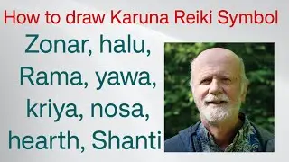 How to draw KarunaReikiSymbol (Zonar,Halu,Harth,Rama,yawa nosa,Kriya,Shanti) #karuna #reiki #symbol