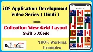 UICollectionView Custom Grid Layout Using Swift 5 XCode | Hindi | Collection View Grid Layout XIB