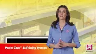 Self facing pusher system for retail shelves and fixtures