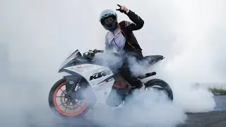 KTM RC 390 from DRIFT to RACE [part 3 - RACE TYRES] | RokON vlog #91