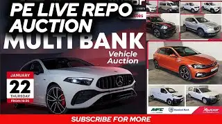 22 Jan - Aucor Bank Repossessed Vehicles | LIVE Stream | Subscribe