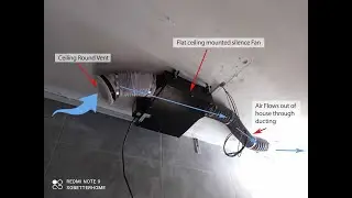HDB ceiling concealed exhaust fan