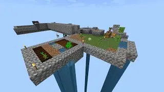 Skyblock Ep.  1 with world download (Bedrock)