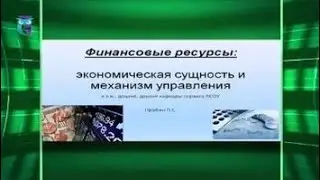 Финансовые ресурсы: экономическая сущность и механизмы управления