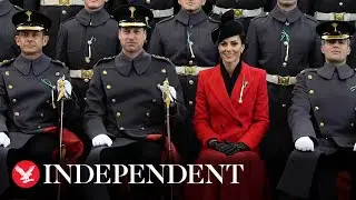 William and Kate watch St David's Day Parade in Windsor