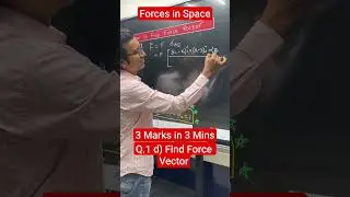 Find Force Vectors || Non Coplanar Force System || Forces in Space || Itna Padh Le Pass Ho Jayega