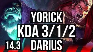 YORICK vs DARIUS (TOP) | 3/1/2 | KR Master | 14.3