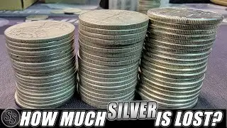 Here's How Much SILVER is REALLY Lost in Worn Junk Silver Coins!