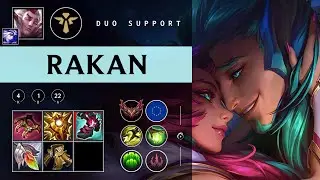Rakan Support vs Pyke - EUW Grandmaster Patch 25.24
