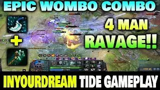 Inyourdream Tidehunter 4 Man Ravage Dota2 7.22f