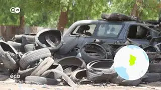 Eco Afrique / Tchad : Des artistes alertent sur les dangers des pneus abandonnés