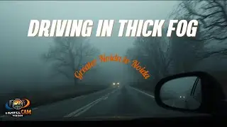 Driving in the Fog! Greater Noida to Noida #drive #travel #road #car