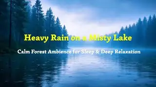 Heavy Rain on a Misty Lake &mdash; Calm Forest Ambience for Sleep & Deep Relaxation ✨