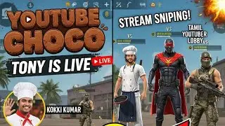 Stream Sniping Alert 🚨 | Choco, Tony Live 😱 | Kokki Kumar & Sharran vs 3 Tamil YouTubers | BGMI