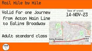 Acton Main Line to Ealing Broadway - Rail Mile by Mile