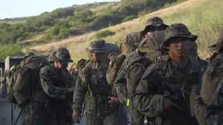 Charlie Co. Marines conduct 20-kilometer hike