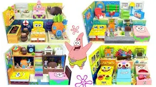 #how DIY Miniature Spongebob VS Patrick star Board House ★ Making Spongebob VS Patrick star House★