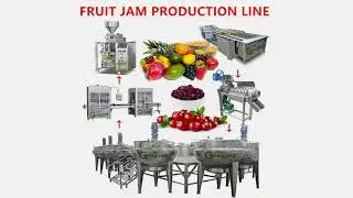 Small tomato paste sauce ketchup pulping cooking filling packing machine fruit jam production line