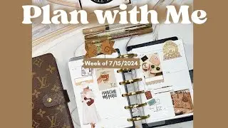 Plan With Me | Chunky Discbound Planner | Rose Shadow Collection & Planner Aesthetic Stickers