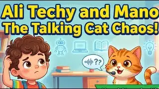 Ali Techy and the Talking Cat | When AI Goes Too Far | Funny Moral Story for Kids