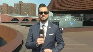 A total solar eclipse transforms the sky above the Barclays Center after SummerSlam: Aug. 21, 2017