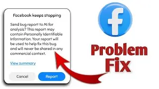 Facebook Keeps Stopping Problem Fix || Facebook Apps Bugs Problem Solved    #TechDotBD #facebook