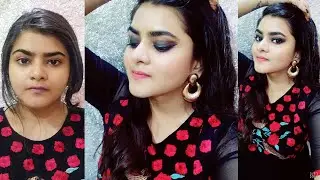 Black smokey Eyes makeup look FOR BEGINNERS | Ria Das